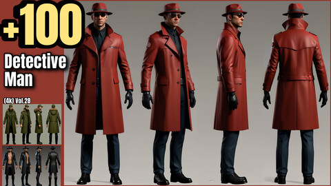 +100 Detective Man Concept (4k)