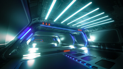 Futuristic corridor