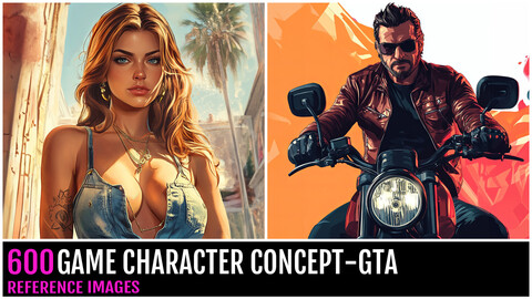 600 Game Character Concept - GTA