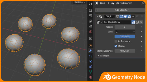 Geometry Node : Radial Array