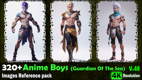 320+ Anime Boys (Guardian Of The Sea) Images Reference Pack - 4K Resolution - V.48