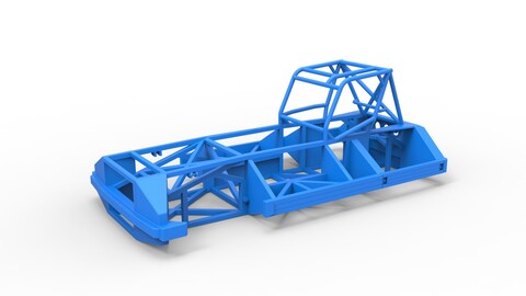 3D printable Frame of New Zealand Superstock car Version 3 Scale 1:25