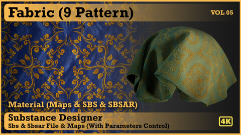 Fabric material - VOL 05 - Maps & SBS & Sbsar