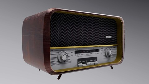 Radio 3D Model