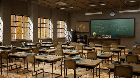 Classroom Interior 3D model