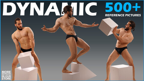 500+  Male Dynamic Poses Reference Pictures.