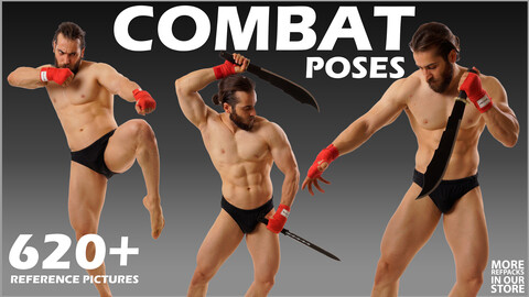 620+ Male Combat Poses Reference Picture