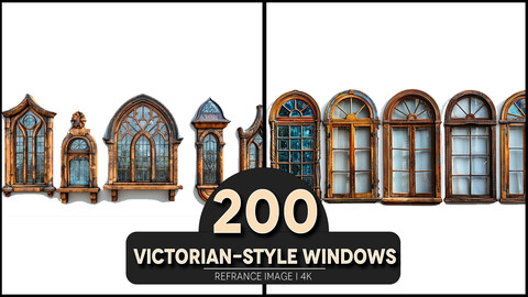 Victorian-style Windows 4K Reference/Concept Images