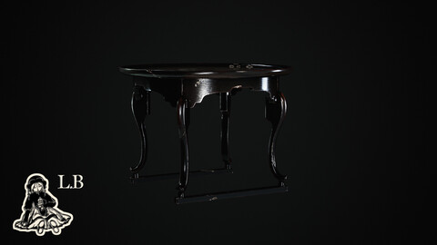 Korean varnished soban table