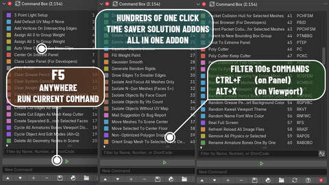 Command Box Addon for Blender3D