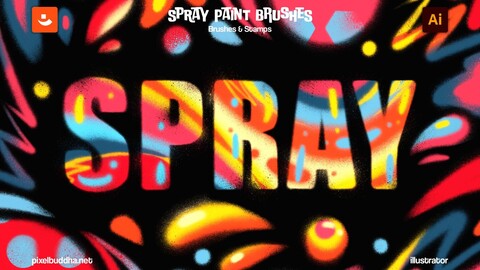 Spray Paint Illustrator Brushes