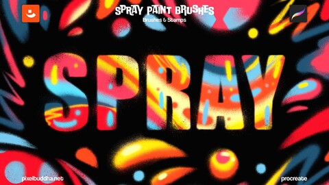 Spray Paint Procreate Brushes