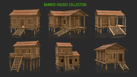 Bamboo Houses Collection - Jungle Hut 6 Model