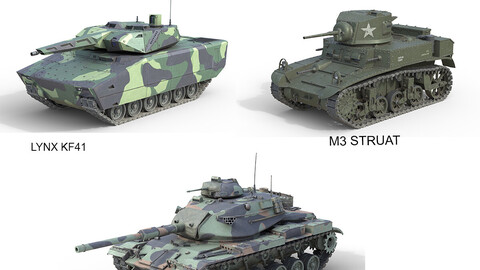 5 Military Vehicles Collection V28