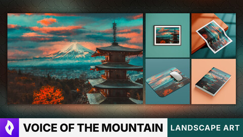 MATTE PAINTING: "Voice of the Mountain" | Landscape Art