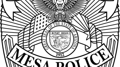 Mesa Police sergeant Arizona, Vector file, badge, black white, svg, outline, cnc cut, laser cut, digital, wood engraving, laser file, engraving file, line art, cricut, vinyl file, emblem, monogram