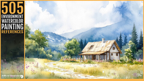 505 Environment Watercolor Painting