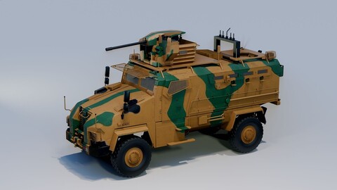 BMC kirpi MRAP - include inside - Fully Rigged