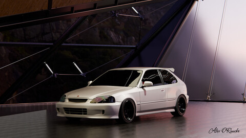 1999 Honda Civic Type R Wallpaper pack