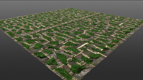 Grass Stone flagstone 8k Pbr Textures