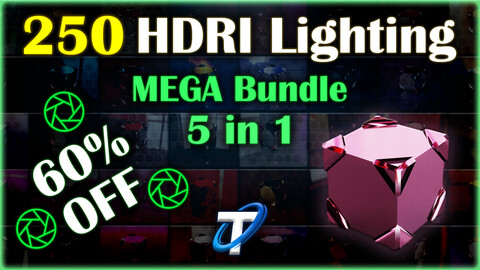 250 HDRI Lighting (MEGA Bundle)