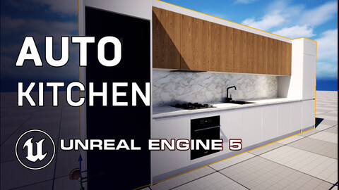 UE5.5 Kitchen Auto Modular Blueprint (Procedural Kitchen Maker)