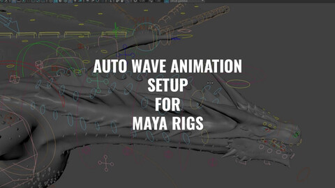 Auto Wave for Dragon Spikes - Maya Expression Generator