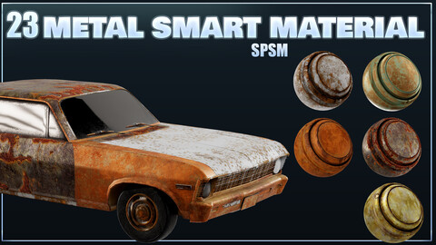 23 Metal Smart Materials Substance 3d painter