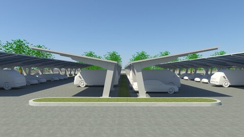 2020 Solar carport - taper