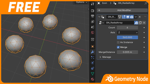 Geometry Node : Radial Array