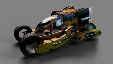 Bujji sci fi car from kalki 2898Ad