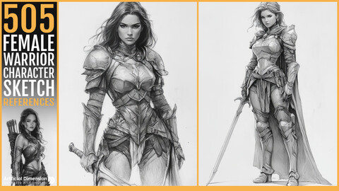 505 Female Warrior Character Sketch