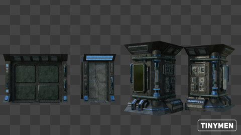 Asset Pack Vol 7 - Modular Sci-Fi Corridor