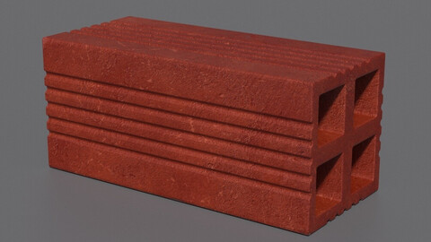 A Brick 3D Model (Rigged, Maya)