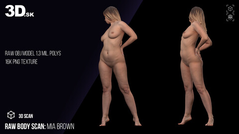 Raw Body Scan | Mia Brown Nude