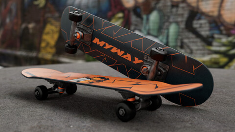 Skateboard - Maya / FBX / OBJ