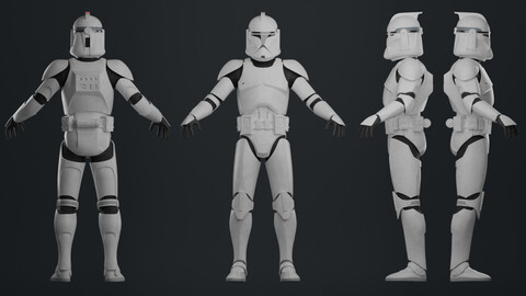 Phase I Clone Trooper Game Ready