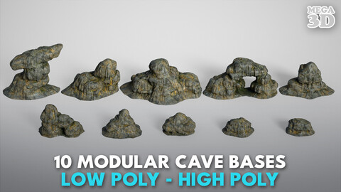 10 Modular Cave Bases - 250127