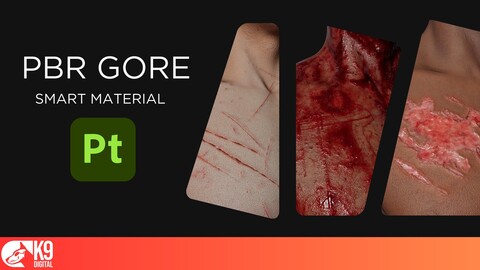 PBR Skin Gore Pack - Smart Material