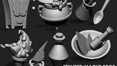 Stylized Magic Props IMM Brush Pack (7 in One)