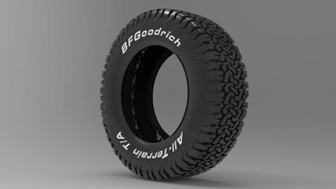 BF Goodrich All-Terrain Offroad Tire 3D model