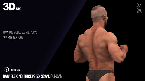 Raw Flexing Triceps 5x Scan | Duncan