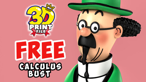 FREE Professor Calculus 3D Bust