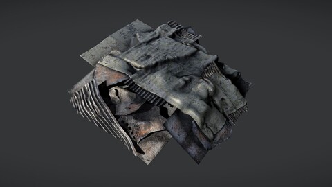 Trash Pile Canvas - 4K PBR