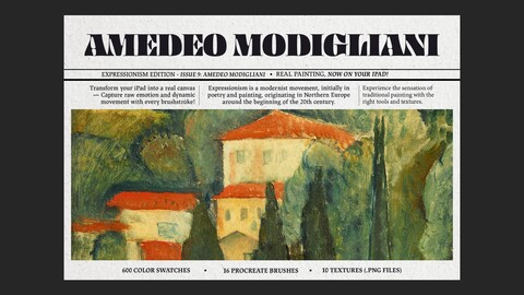 Amedeo Modigliani Procreate Kit