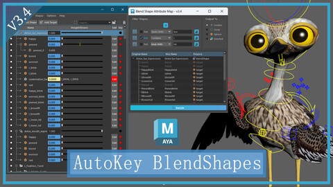 Auto Map BlendShape Attributes to Set-Driven-Keys