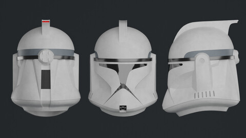 Phase I Clone Trooper Helmet Game Ready