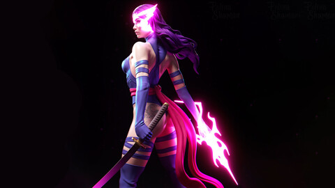 PsyButterfly Psylocke _ printable stl