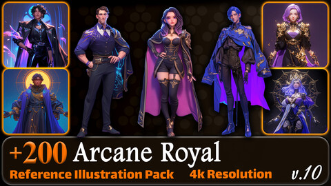 200 Arcane Royal Reference Pack | 4K | v.10