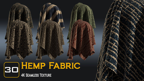 30 Hemp Fabric Texture